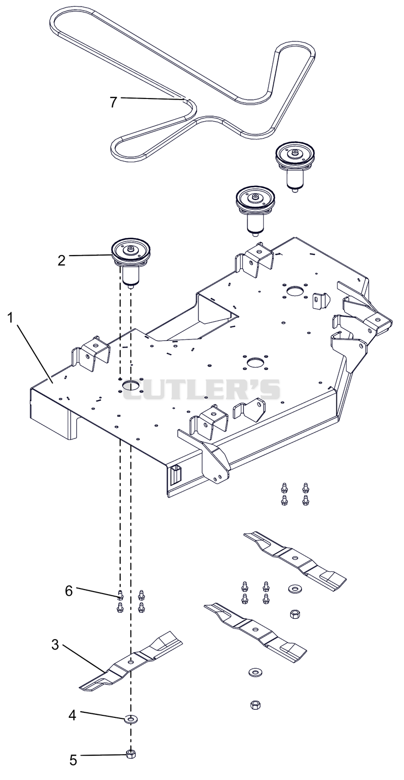 Deck, Belt, Blades And Spindles - 42"