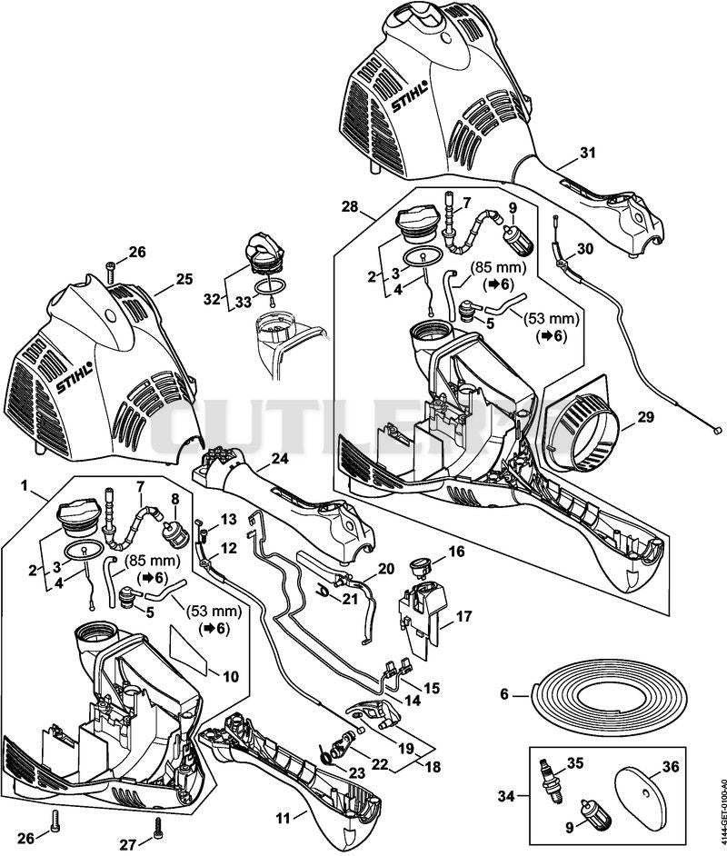 Engine housing (Loop handle)