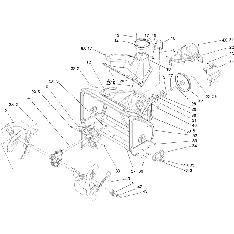 Auger and Housing Assembly