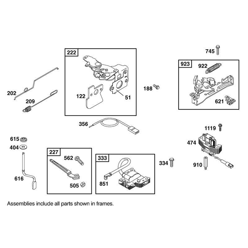 Governor Assembly Engine GTS 200 Only on 20791