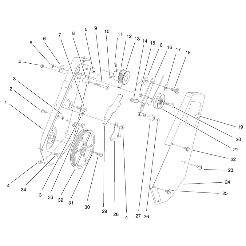 Pulley & Cover Assembly