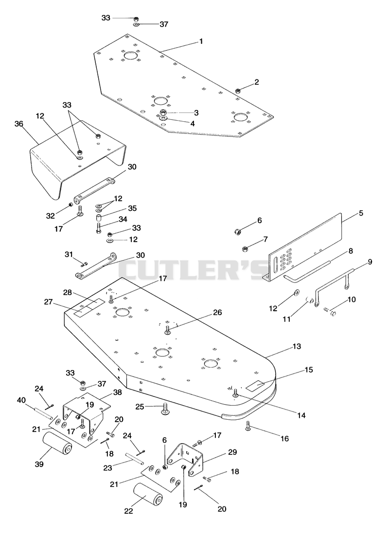 50" MOWER FRAME 2