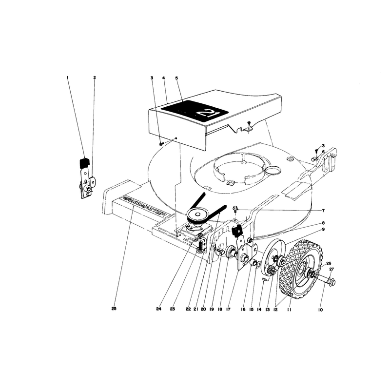 Front Wheel and Pivot Arm Assembly