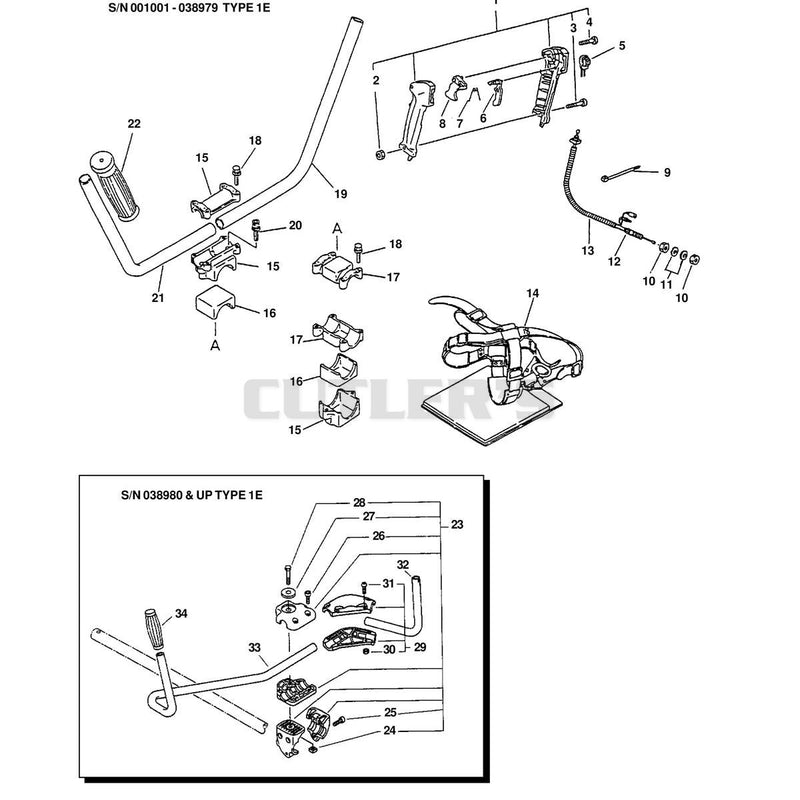 HANDLE, THROTTLE CONTROL, SWITCH, HARNESS