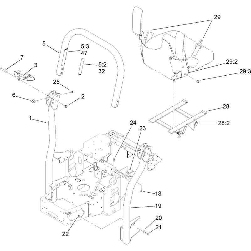 Roll Over Protection System Assembly No 107-8093