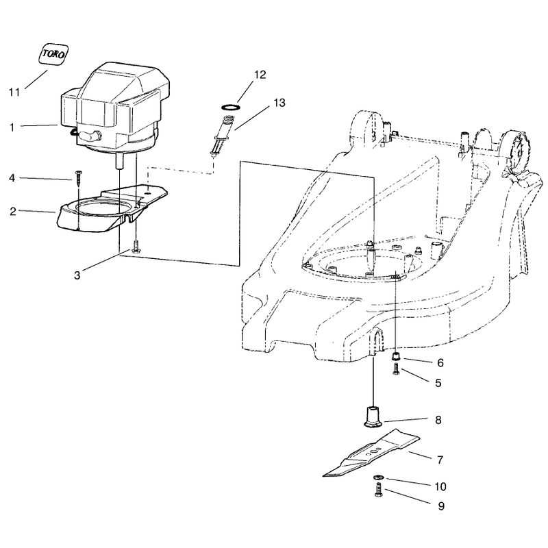 Motor and Blade Assembly