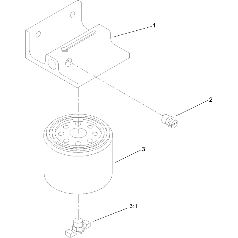 Filter Water Separator Assembly No 63-7650