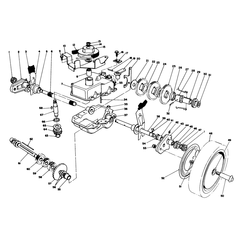 Gear Case Assembly Used on Units with Serial No 7000001 - 7007080