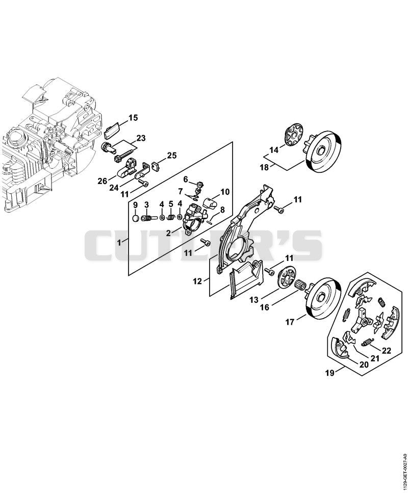 Oil pump, Clutch
