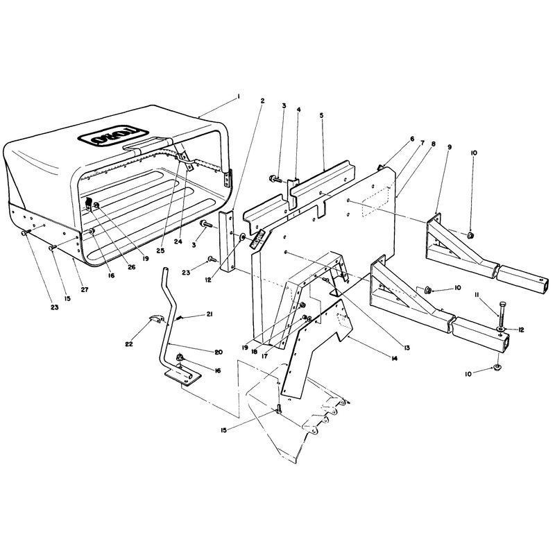 36 Inch Side Discharge Bagging Kit No 30125 Optional