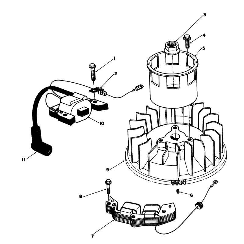 Magneto and Flywheel Assembly