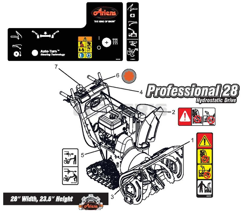 Decals - 28" Track