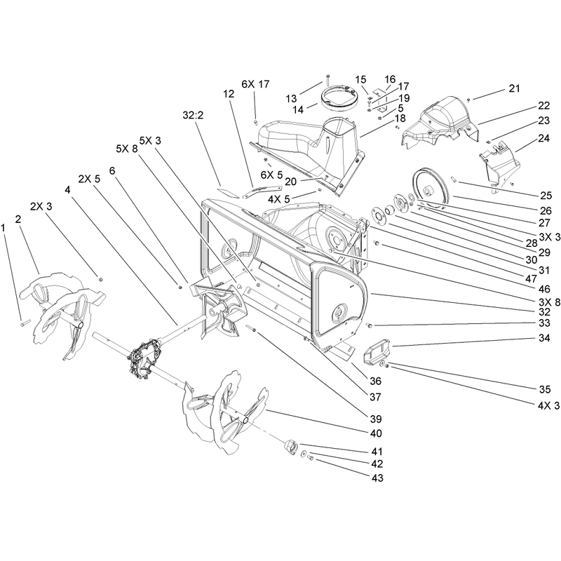 Auger and Housing Assembly