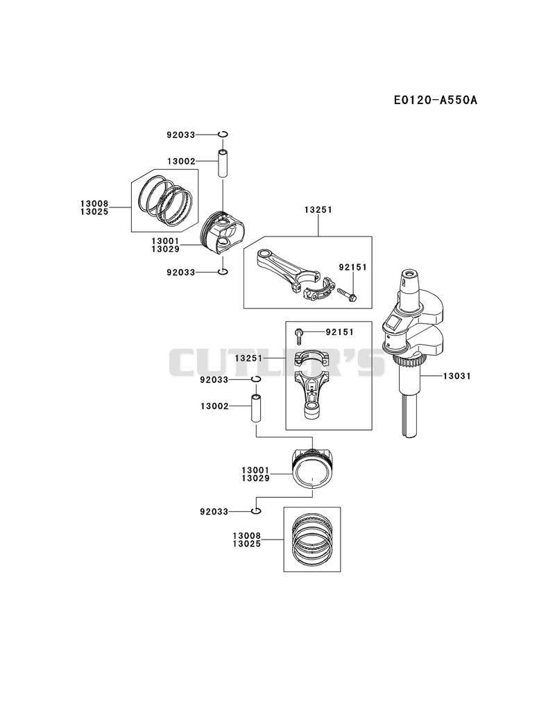 PISTON/CRANKSHAFT