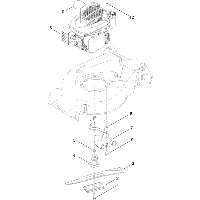 Engine and Blade Assembly