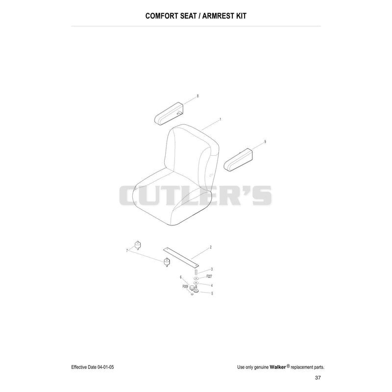Comfort Seat Armrest Kit