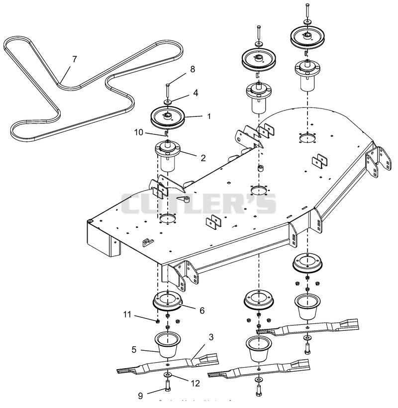 Belt, Blades, and Spindles - 60"