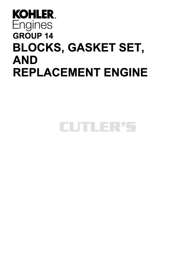 Blocks,Gasket Set,Replacement