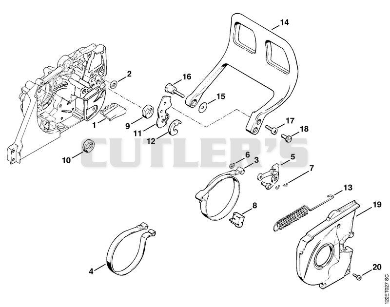 Inertia chain brake