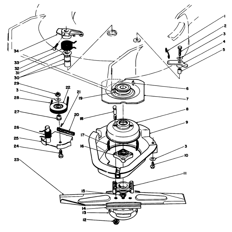 Blade Brake Clutch Assembly