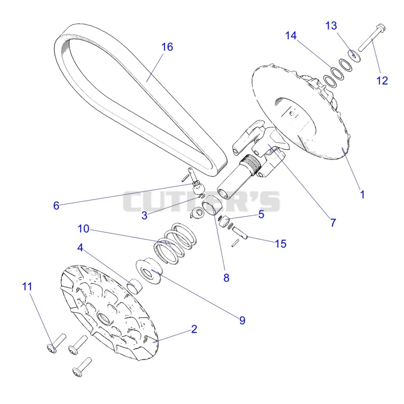 Drive Train, Secondary Clutch