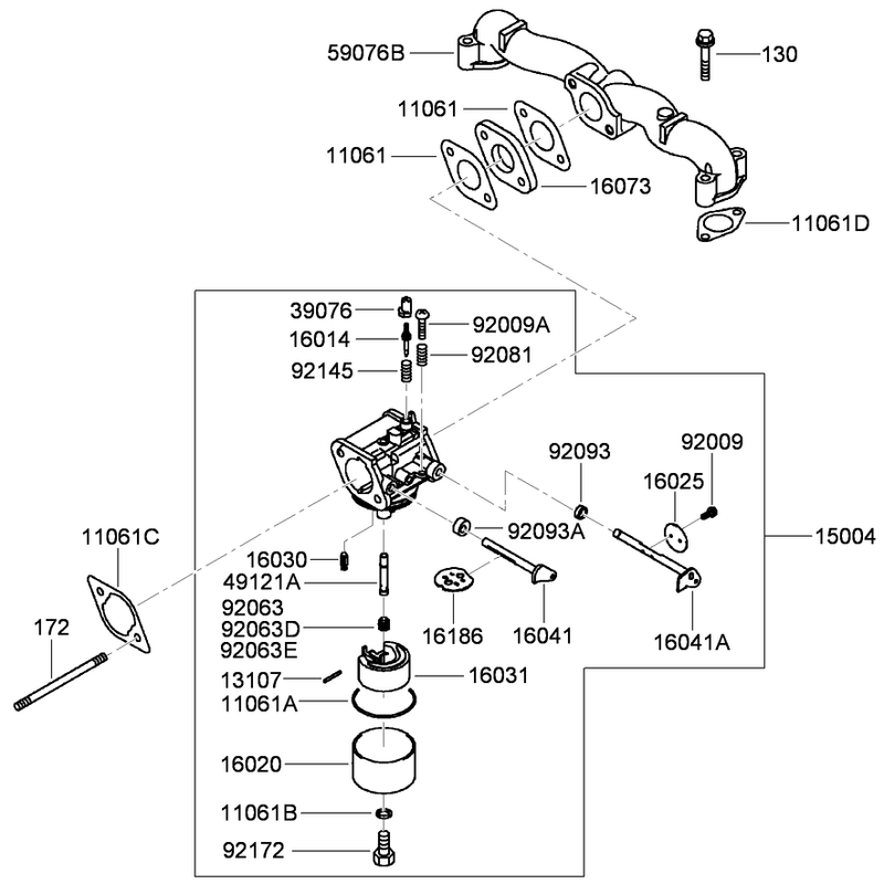 Carburetor Assembly  Kawasaki FH541V-FS23