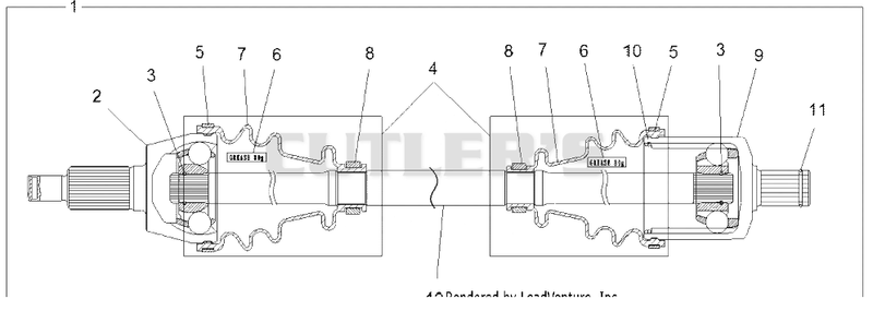 Drive Train, Drive Shaft, Front