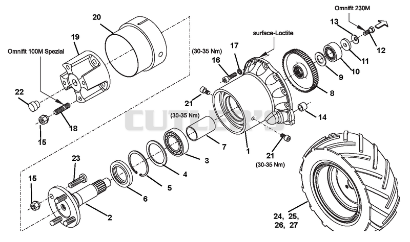 Wheel Axle
