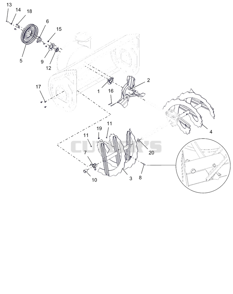 Auger And Impeller - 36"
