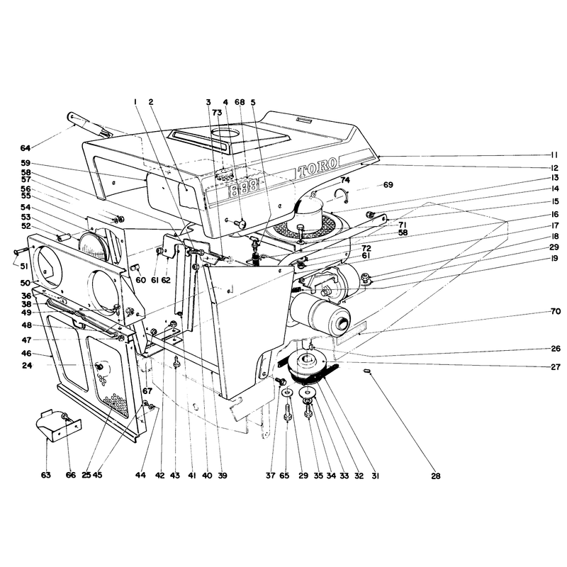 Hood And Engine Assembly