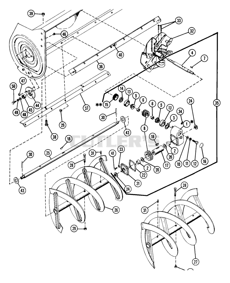 Gearcase And Rake