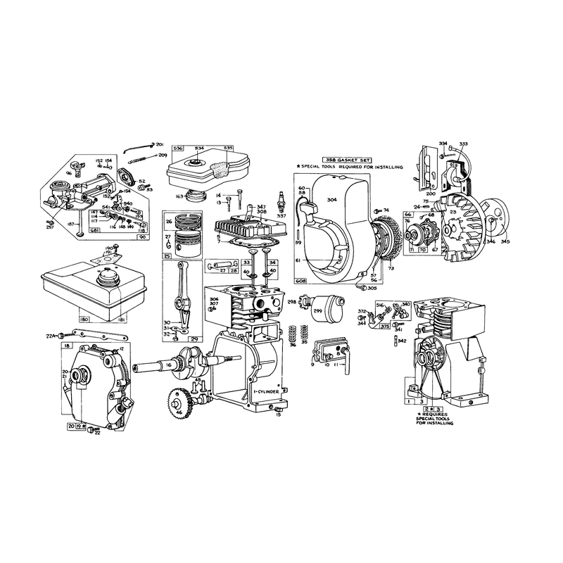 Engine Model No 60102 Recoil Start
