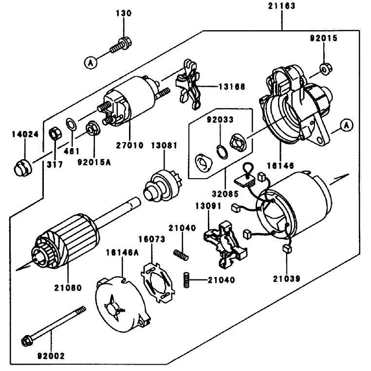 Starter Kawasaki Fd661d-S03
