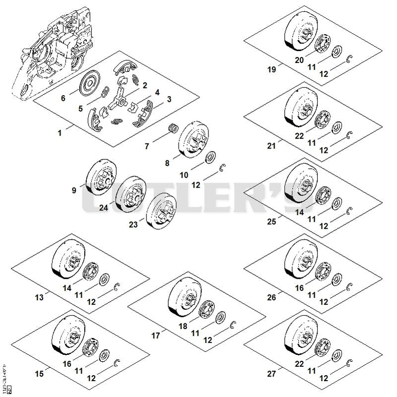 Clutch, Chain sprocket