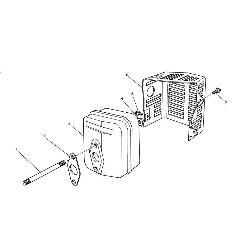 Muffler Assembly (engine Model No. Vmj8)