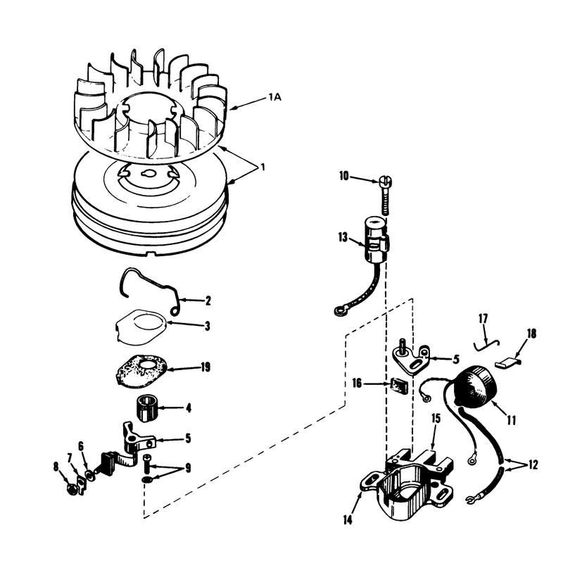 Magneto No. 610694a (7 H.p. Snowthrower Model No. 38050)