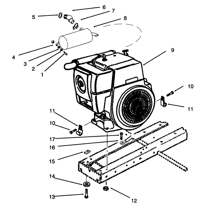 Kohler Engine and Muffler