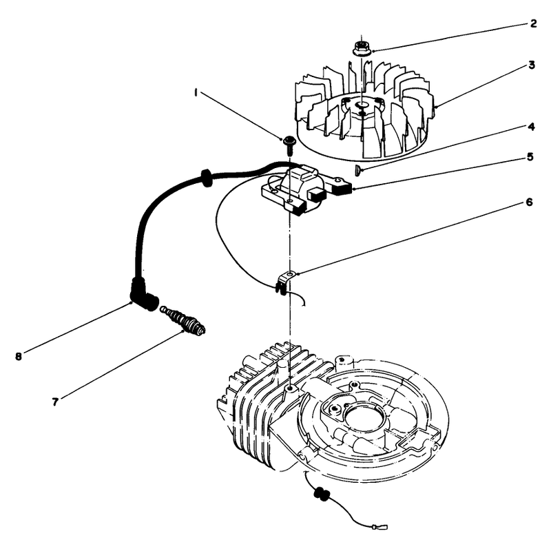 Flywheel and Magneto Assembly