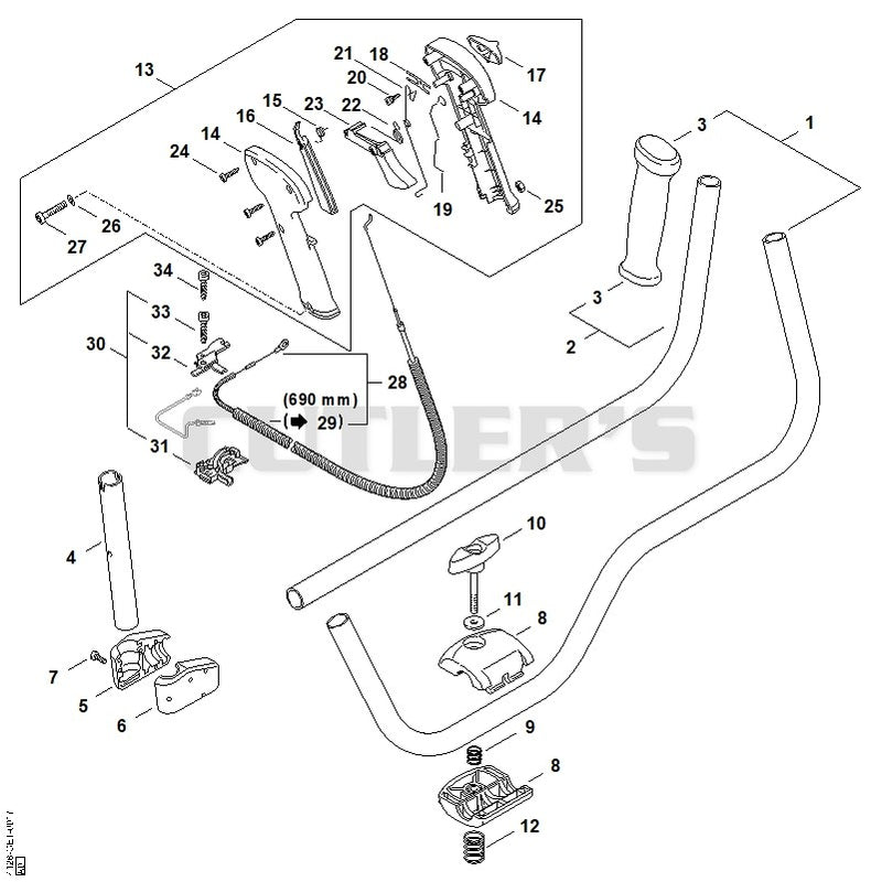 Handlebar, Control handle