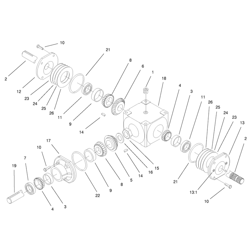 Gearbox Assembly No 99-0299