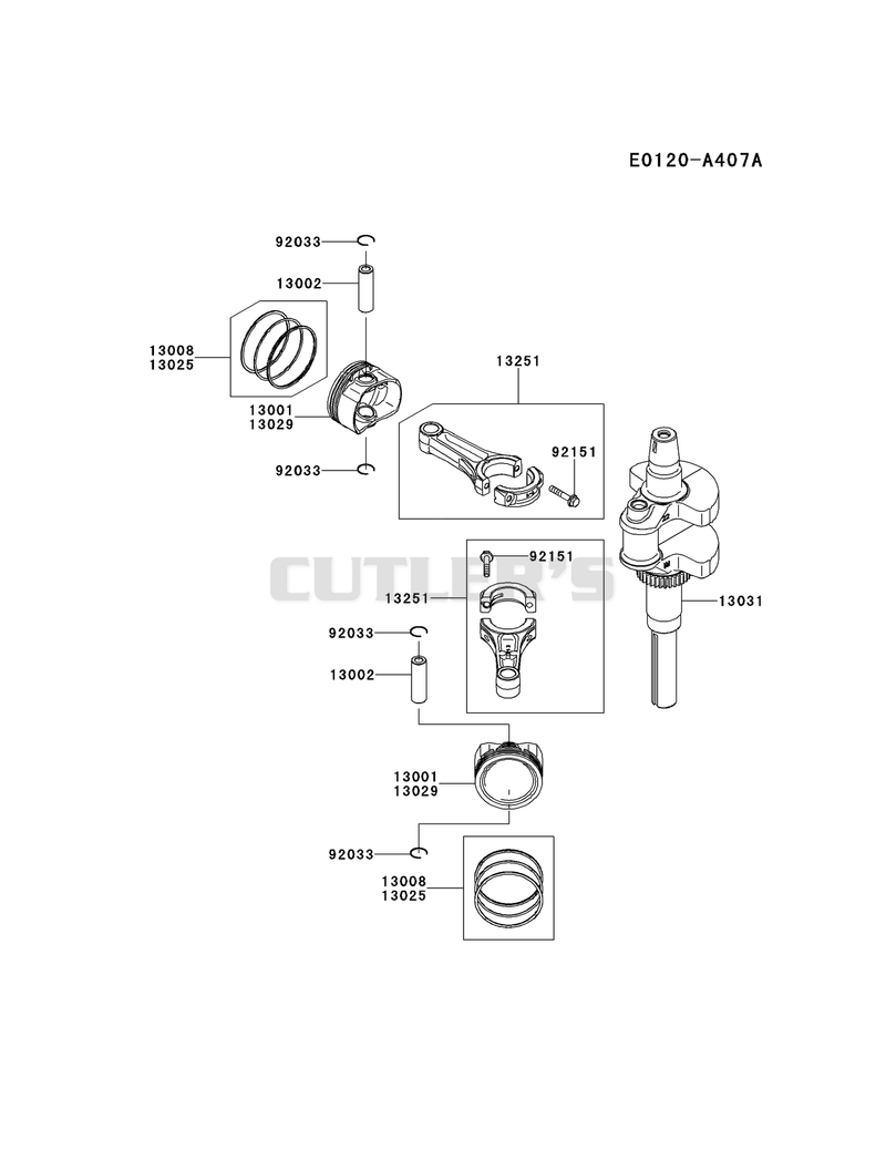 PISTON/CRANKSHAFT
