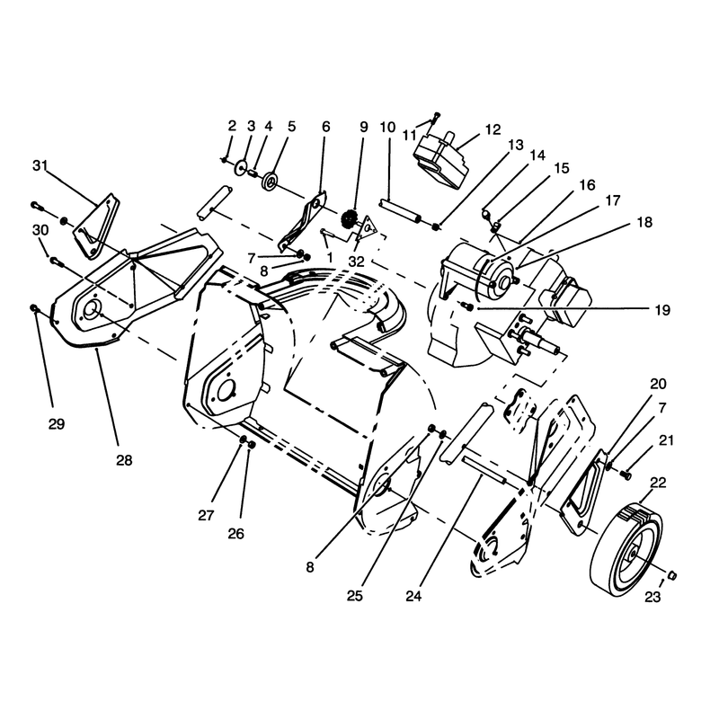 Engine & Wheel Assembly
