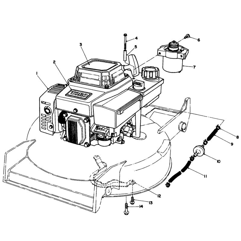 Engine Assembly Model No Vmf5used on Units with Serial No 7000001 - 7001733
