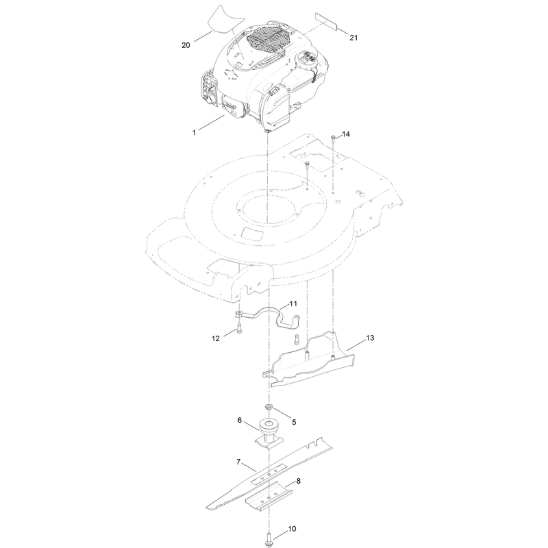 Engine and Blade Assembly
