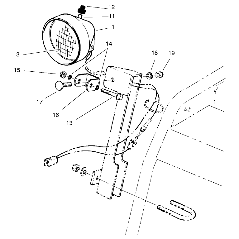 Headlamp Assembly No. 54-9871 (only On: 38079)