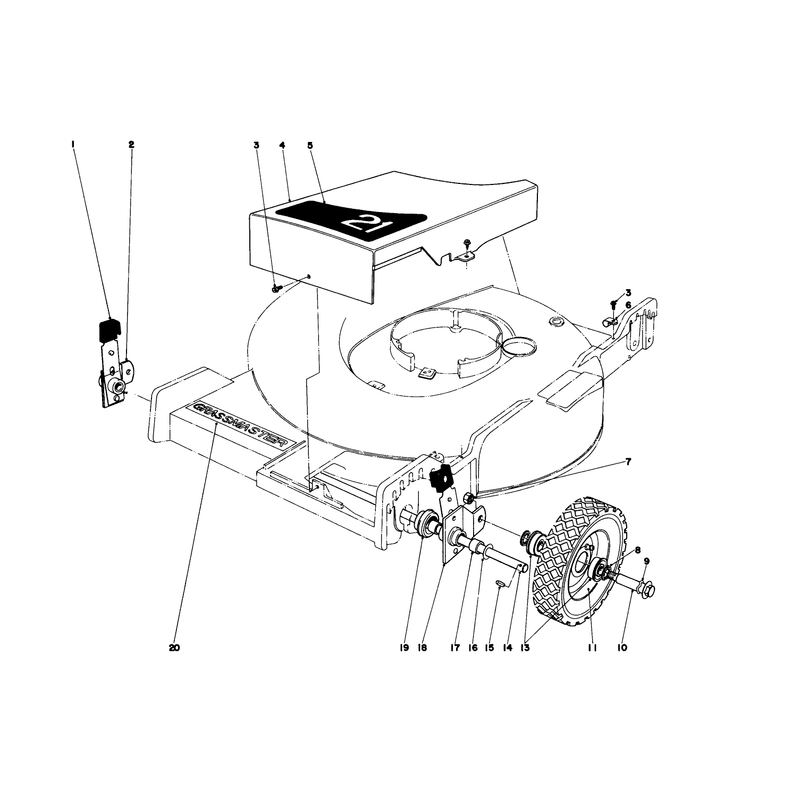 Front Wheel and Pivot Arm Assembly