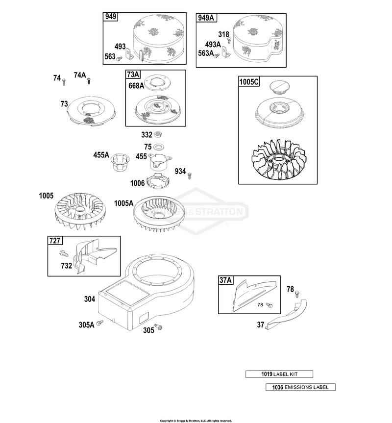 Blower Housing, Shrouds, Label Kits