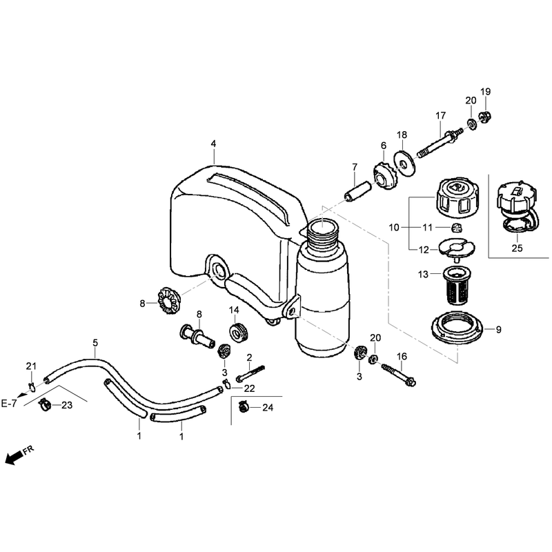 Fuel Tank Assembly Honda GXV160UH2-T1AH