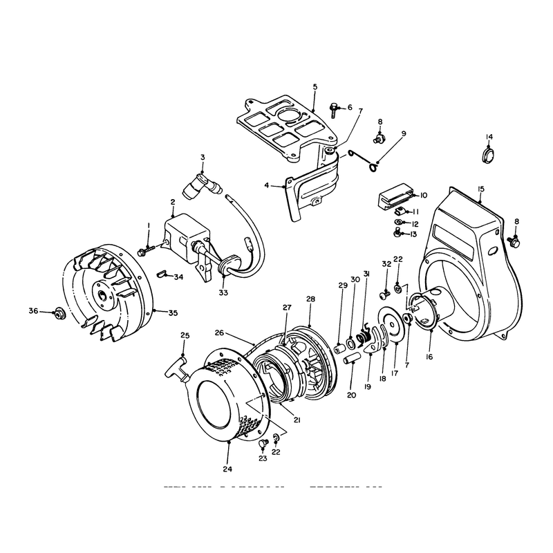Recoil Starter Magneto