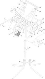 Concrete Mixer Assembly with Stand